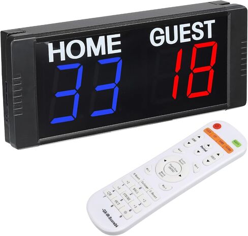 PATIKIL Digital Scoreboard Score Keeper 1.5" Portable Tabletop Electronic Scoreboard with Remote Scoreboard for Basketball Table Tennis Sports Indoor Games in Saudi Arabia
