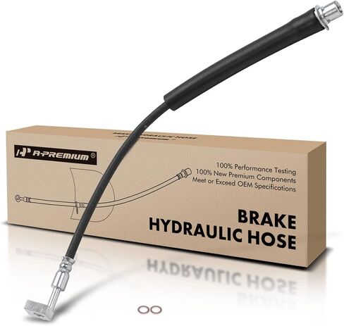 A-Premium Front Driver Brake Hydraulic Hose Compatible with Select Cadillac Models - SRX 2010 2011 2012 2013 2014 2015 2016 in Kuwait