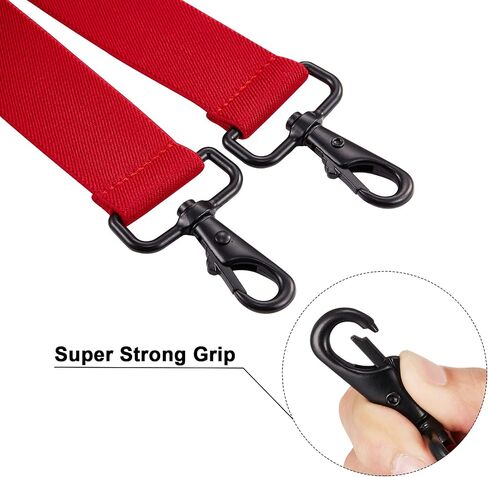 Buyless Fashion Suspenders for Men - 48" Adjustable Straps 1 1/4" - X Back with Black Hooks in Saudi Arabia
