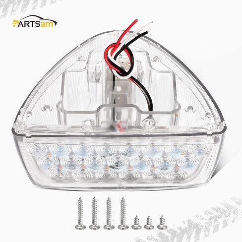 Partsam 2 قطعة العنبر 31 LED المصباح الأمامي إشارة الانعطاف الأمامية مع 3 أسلاك بديلة لـ Peterbilt 379 359 357 365 378، محكمة الغلق للماء in Saudi Arabia