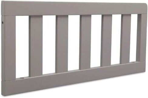 Toddler Bed Safety Guard Rail Compatible with Delta Children Convertible Cribs - Solid Wood Rail for Convertible Crib to Toddler Bed Conversion - Safety Guard Rail for Children (Grey - 026, #0094) in Saudi Arabia