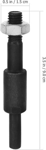 Homoyoyo 2 Sets Wheel Spindle Electric Motor Arbor Core Drill Adapter Grinding Wheel Part Motor Arbor Attachment Drill Bit Sharpener Mandrel for Buffing Shaft to Rotate Electric Drill Steel in Kuwait