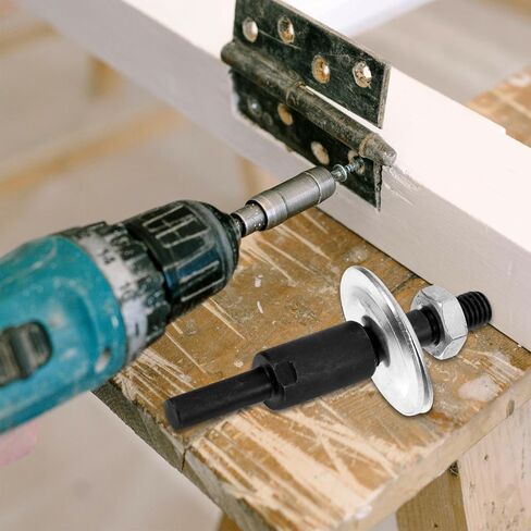 Homoyoyo 2 Sets Wheel Spindle Electric Motor Arbor Core Drill Adapter Grinding Wheel Part Motor Arbor Attachment Drill Bit Sharpener Mandrel for Buffing Shaft to Rotate Electric Drill Steel in Kuwait