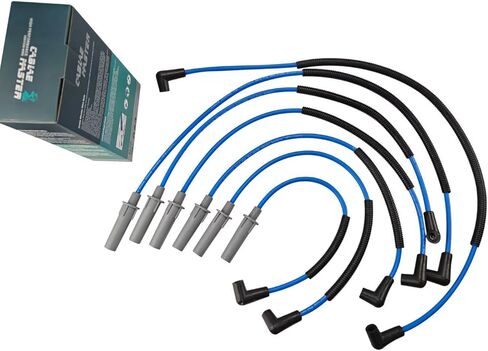 كابل ماستر أسلاك توصيل الإشعال متوافقة مع دودج B150 B1500 B250 B2500 D150 D250 داكوتا دورانجو رام 1500 2500 فان W150 3.9L V6 1992-2003 in Kuwait
