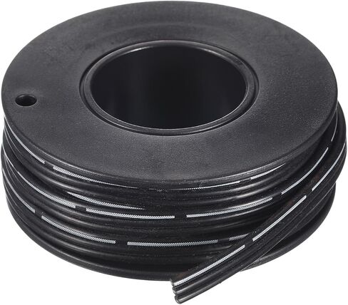 MECCANIXITY 24AWG كابل الشريط السيليكون 3Pin 24 قياس كابل مسطح سلك السيليكون المرن 3m / 9.8ft سلك نحاسي أسود مجدول لطائرة نموذجية، سيارة نموذجية، جهاز كهربائي in Kuwait