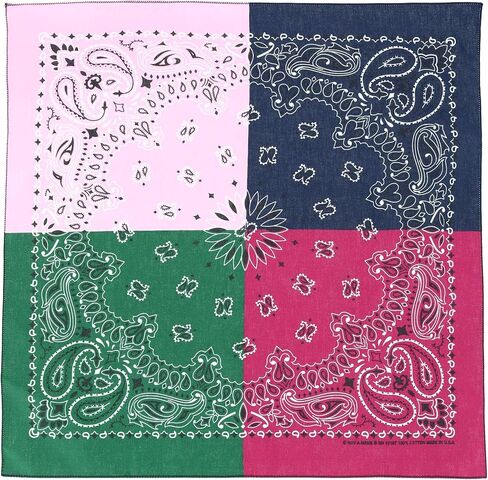CTM® Quad Paisley Print Bandana in Saudi Arabia