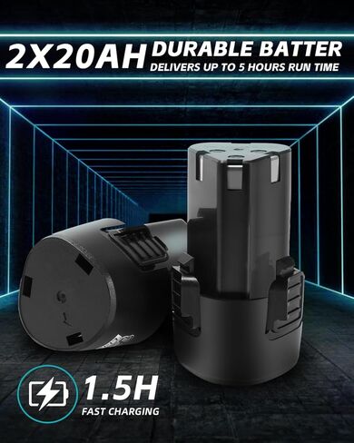 جهاز تلميع لاسلكي، جهاز تلميع عازل لاسلكي مع قطعتين بطارية قابلة لإعادة الشحن بقوة 20 أمبير في الساعة، عازل سيارة لاسلكي 8 سرعات متغيرة، مخازن مؤقتة للسيارة لاسلكية وملمعات للمخزن المؤقت/جهاز التلميع/الصنفرة in Kuwait