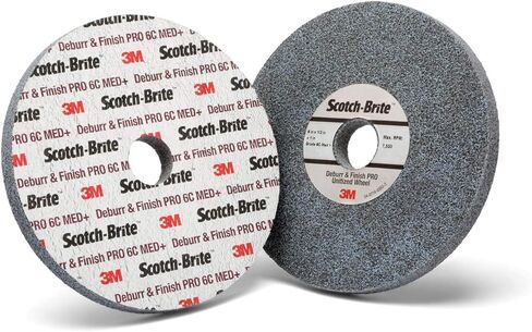 عجلة Cubitron Scotch-Brite Deburr and Finish PRO الموحدة، 3 بوصة × 1/4 بوصة × 1/4 بوصة 6C MED+، 40 لكل علبة in Kuwait