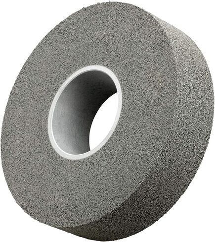 Scotch-Brite 33233 SF Finishing and Deburring Wheel, 12 in x 1 in x 5 in 8S FIN Silicon Carbide Coating Cut Cutting Angle Flute Gray in Kuwait