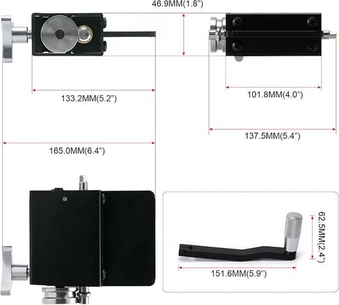 PTNHZ Aluminum Manual Bead Roller Tube Pipe Tubing Beader Tool Fit 5/8" or Larger ID Tubing Intake and Intercooler Piping in Saudi Arabia