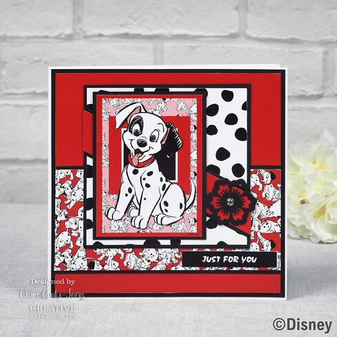 Creative World of Crafts 101 Dalmations - Card Making Pad, DYP0017, 8 x 8 inches, Multicoloured in Saudi Arabia