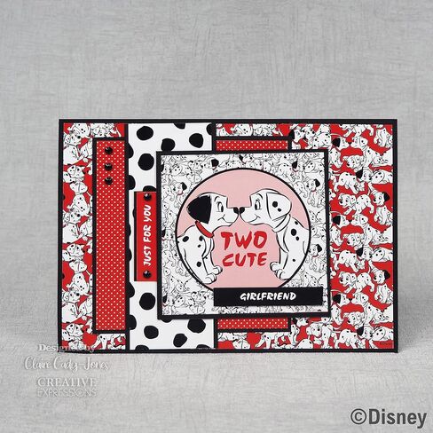 Creative World of Crafts 101 Dalmations - Card Making Pad, DYP0017, 8 x 8 inches, Multicoloured in Saudi Arabia