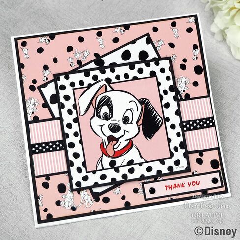 Creative World of Crafts 101 Dalmations - Card Making Pad, DYP0017, 8 x 8 inches, Multicoloured in Saudi Arabia