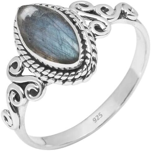 Ruby Stone Ring 925 Sterling Silver Statement Ring For Women and Girls Handmade Rings Natural Gemstone Ring Promise Ring For Christmas Size US 8 Gift For Her in Saudi Arabia