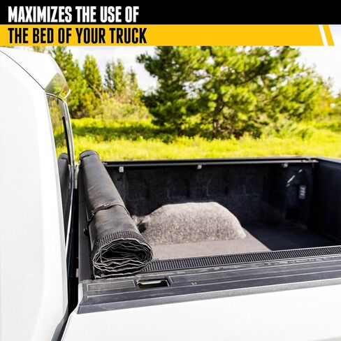 أغطية التمساح ETX غطاء تونيو لسرير الشاحنة الناعم القابل للطي | 53311 | يناسب 2008 - 2016 Ford F-250/350/450 Super Duty مقاس 6 أقدام و9 بوصات (81 بوصة)، أسود in Kuwait