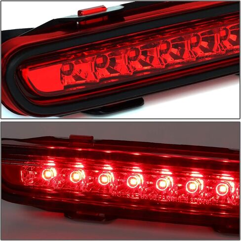 DNA MOTORING 3BL-CHA06-LED-BK-SM غطاء أسود LED مصباح فرامل خلفي ثالث [متوافق مع شاحن دودج 06-10] in Kuwait