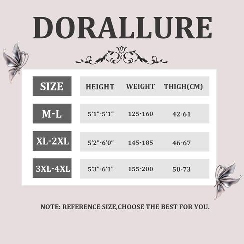 DORALLURE Ultra Strong Thigh High Stockings, Women's 40D Semi Sheer Stay Up Silicone Pantyhose Nylon in Saudi Arabia