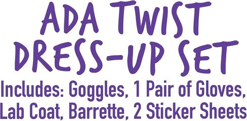 مجموعة ملابس Ada Twist من Just Play Ada Twist، مقاس 4-6X، تتضمن بطاقة تجربة و5 ملحقات أزياء، ألعاب أطفال للأعمار من 3 سنوات فما فوق in Kuwait