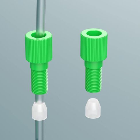 محول غطاء المنفذ 1/4"-28 UNF(M) بقاعدة مسطحة لأنابيب OD 1/8 بوصة، وصلة أنابيب صلبة مع حلقة تركيب الضغط؛ 5/حزمة (شفاف) in Saudi Arabia