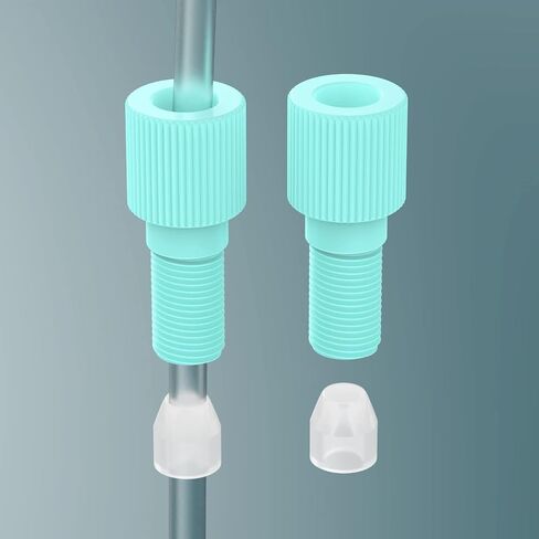محول غطاء المنفذ 1/4"-28 UNF(M) بقاعدة مسطحة لأنابيب OD 1/8 بوصة، وصلة أنابيب صلبة مع حلقة تركيب الضغط؛ 5/حزمة (شفاف) in Saudi Arabia