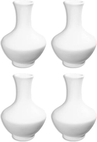 قم بتخزين استوديو السيراميك الخاص بك - مجموعة من 4 - مزهريات براعم إغريقية - قم برسم تذكار السيراميك الخاص بك in Kuwait