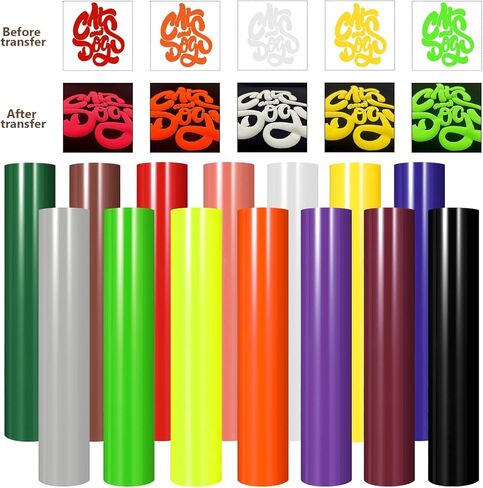 JuneHeart 3D نفخة الفينيل نقل الحرارة، 10 "× 5 قدم الأخضر HTV الحديد على الفينيل للقمصان، نفخة الفينيل لفة مع أداة الأعشاب لآلة القطع، الصحافة الحرارة - سهلة لقطع / الأعشاب in Kuwait