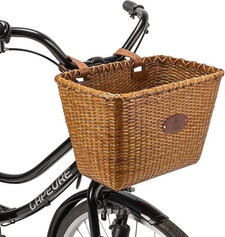 سلة الدراجة، سلال الدراجات المصنوعة يدويًا من الخيزران، سلال الدراجة الأمامية للنساء، سلال الدراجة ذات الطراز القديم للدراجات للبالغين in Kuwait