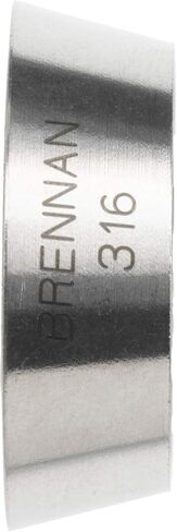 Brennan Industries N0319-F-10-SS Stainless Steel Front Ferrule, 5/8" Tube OD (Pack of 20) in Saudi Arabia
