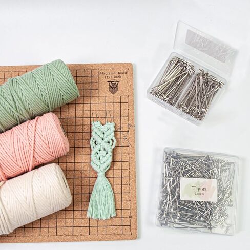 MicoSim 100PCS T Pins, 2 inch Long T-Pins for Sewing Crochet Blocking Knitting, Stainless Steel Straight T Wigs Pins for Foam Head, T Needles for Macrame Board, Blocking Pins with Shadow Box (100)… in Kuwait