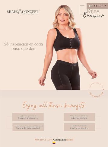 SHAPE CONCEPT Compression Bra Post Surgery Posture Bras for Women Brasier Post Operatorio 003 Beige in Saudi Arabia