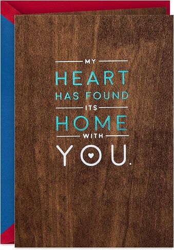 Hallmark Signature Wood Valentines Day Card for Husband, Wife, Boyfriend, Girlfriend (Love Our Life Together) Anniversary Card, Love Card in Saudi Arabia