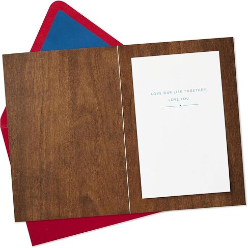 Hallmark Signature Wood Valentines Day Card for Husband, Wife, Boyfriend, Girlfriend (Love Our Life Together) Anniversary Card, Love Card in Saudi Arabia