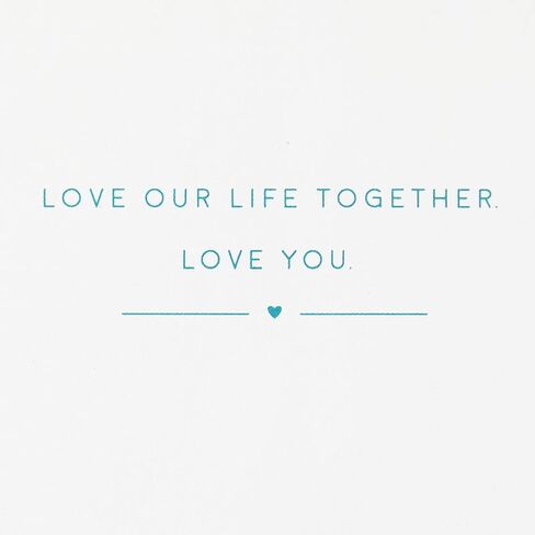 Hallmark Signature Wood Valentines Day Card for Husband, Wife, Boyfriend, Girlfriend (Love Our Life Together) Anniversary Card, Love Card in Saudi Arabia