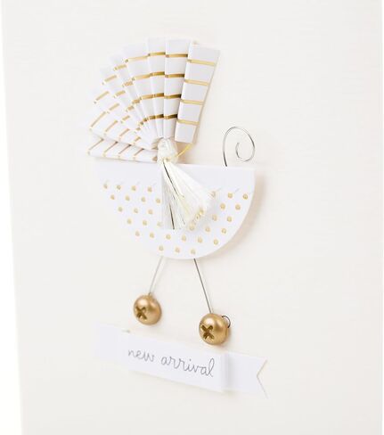 Hallmark Signature Baby Shower Card for New Parents (Stroller) Welcome New Baby, Congratulations, Gender Reveal in Saudi Arabia