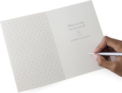 Hallmark Signature Baby Shower Card for New Parents (Stroller) Welcome New Baby, Congratulations, Gender Reveal in Saudi Arabia