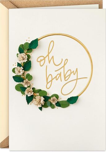 Hallmark Signature Baby Shower Card for New Parents (Stroller) Welcome New Baby, Congratulations, Gender Reveal in Saudi Arabia