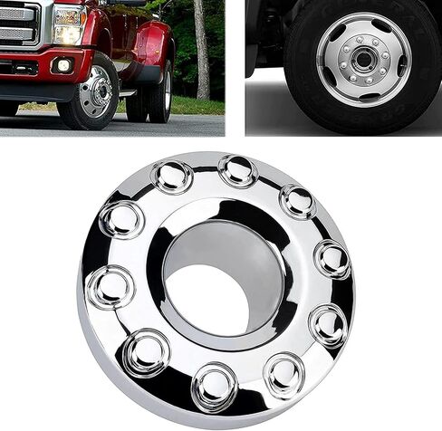 5C3Z1130NA Front 10 Lug Chrome Wheel Center Hub Cap Compatible with Ford F450 F550 Super Duty 2005‑2017, 4WD Front Wheel Center Caps in Saudi Arabia