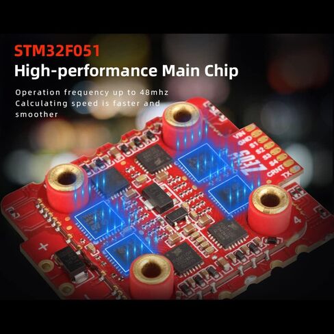 HGLRC Zeus45A V2 BLHeli_S 3-6S 20x20 مللي متر 4in1 وحدة تحكم السرعة الإلكترونية ESC DSHOT1200 لطائرة السباق بدون طيار FPV كوادكوبتر in Saudi Arabia