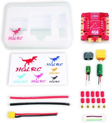 HGLRC Zeus45A V2 BLHeli_S 3-6S 20x20 مللي متر 4in1 وحدة تحكم السرعة الإلكترونية ESC DSHOT1200 لطائرة السباق بدون طيار FPV كوادكوبتر in Saudi Arabia