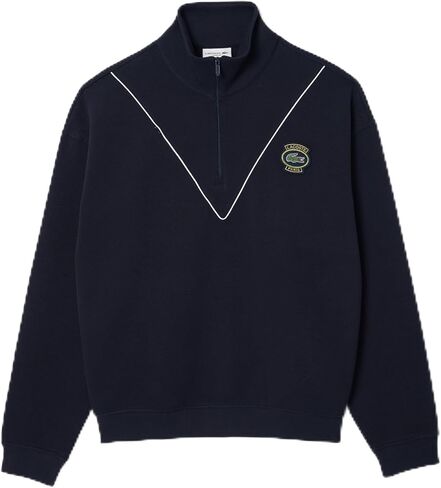 Lacoste Men's Loose Fit High Neck Half Zip Sweatshirt in Saudi Arabia