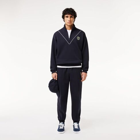 Lacoste Men's Loose Fit High Neck Half Zip Sweatshirt in Saudi Arabia
