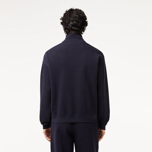 Lacoste Men's Loose Fit High Neck Half Zip Sweatshirt in Saudi Arabia