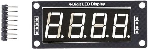 4 قطع Tm1637 وحدات القطاع الرقمي 4 أرقام 7 قطاعات LED شاشة ديجيتال 0.56 بوصة لوحة واضحة محرك رقاقة أنبوب ساعة عرض مناسبة للمنزل (أبيض (MRA172C)) in Kuwait