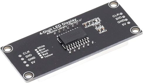 4 قطع Tm1637 وحدات القطاع الرقمي 4 أرقام 7 قطاعات LED شاشة ديجيتال 0.56 بوصة لوحة واضحة محرك رقاقة أنبوب ساعة عرض مناسبة للمنزل (أبيض (MRA172C)) in Kuwait