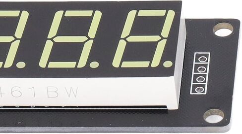 4 قطع Tm1637 وحدات القطاع الرقمي 4 أرقام 7 قطاعات LED شاشة ديجيتال 0.56 بوصة لوحة واضحة محرك رقاقة أنبوب ساعة عرض مناسبة للمنزل (أبيض (MRA172C)) in Kuwait