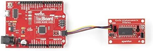 شاشة عرض أبجدية رقمية SparkFun Qwiic - أخضر - شاشة عرض أبجدية رقمية مكونة من 14 قطعة لا تتطلب لحام، 128 نمطًا، الحد الأقصى لأرقام شرائح العرض، 2X نقاط تثبيت على الحائط in Saudi Arabia
