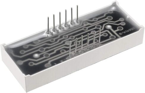 uxcell Common Cathode 12Pin 4 Bit 7 Segment Display 1.98 x 0.75 x 0.31 Inch 0.55" Red LED Display Digital Tube 3pcs in Saudi Arabia