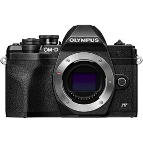 Bundle of OM SYSTEM Olympus E-M10 Mark IV Black Micro Four Thirds System Camera 20MP Sensor 5-Axis Image Stabilization 4K Video Wi-Fi + M.Zuiko Digital 40-150mm F4.0-5.6 R Silver, 3.75x Zoom Lens in Kuwait