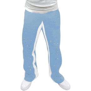 Boy's Y2K Wide Leg Baggy Pants Vintage Trendy Sweat Pants Elastic Waist Street Sweatpants with Pockets in Kuwait