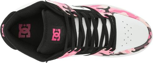 DC Women's Manteca 4 Mid High Top Casual Skate Shoe, Black/Multi, 8.5 in Saudi Arabia